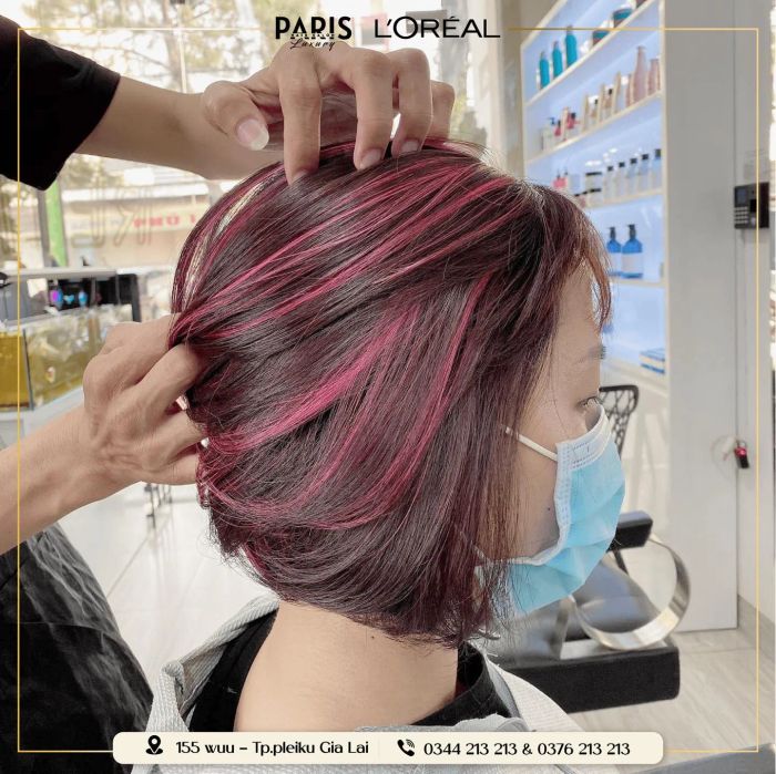 Tác phẩm nhuộm tóc ấn tượng tại 5T.Hair Pleiku