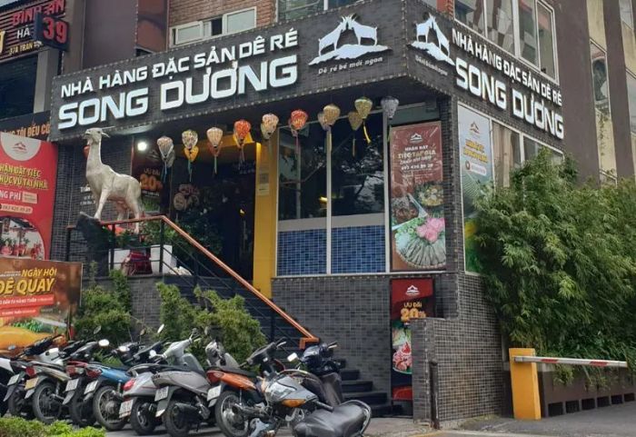 Không gian ấm áp với sắc vàng nâu chủ đạo