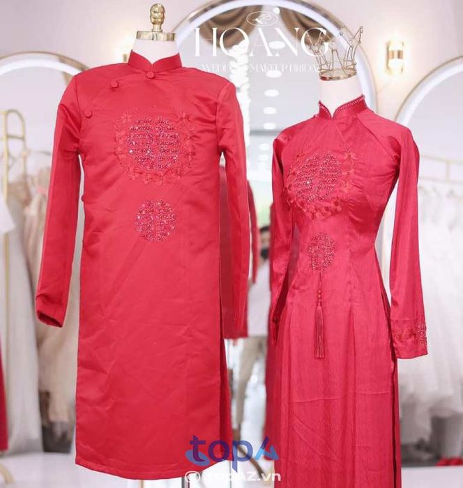 Cửa hàng cho thuê áo dài cưới hỏi Hoàng Wedding tại TP. Bến Cát.