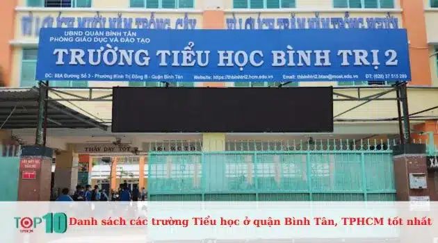 Trường Tiểu học Bình Trị 2 - Nơi chắp cánh ước mơ