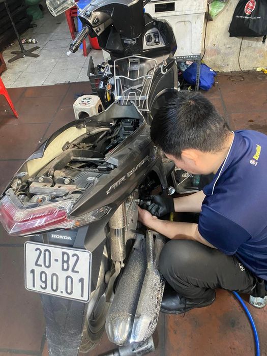 Hình ảnh minh họa quy trình cứu hộ xe máy chuyên nghiệp 24/24