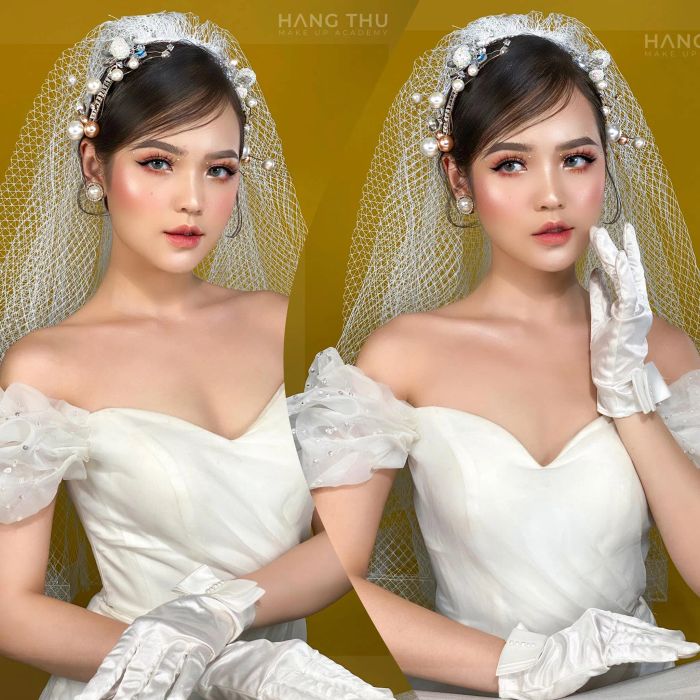 Tác phẩm trang điểm cô dâu thanh khiết của Hằng Thu