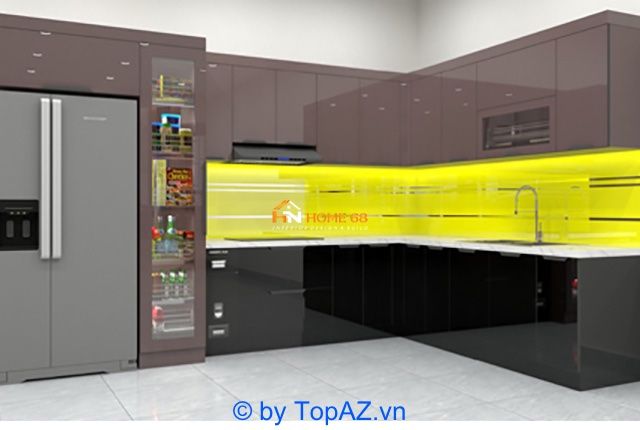 Home 68 - Địa chỉ vàng cung cấp tủ bếp inox cánh kính cao cấp tại Hải Phòng