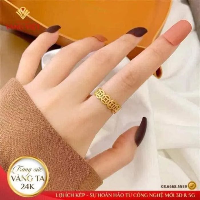 Bộ sưu tập nhẫn kim tiền tinh xảo tại VÀNG VIỆT Gold & Charm