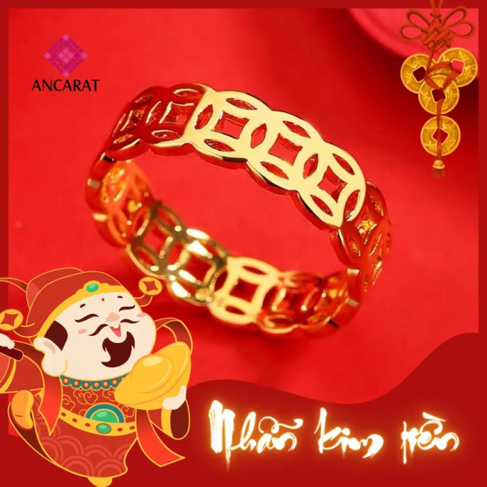 Bộ sưu tập nhẫn kim tiền phong thủy tại Ancarat Jewelry