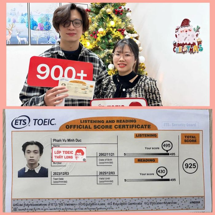 Hình ảnh học viên tại Lớp TOEIC Thầy Long