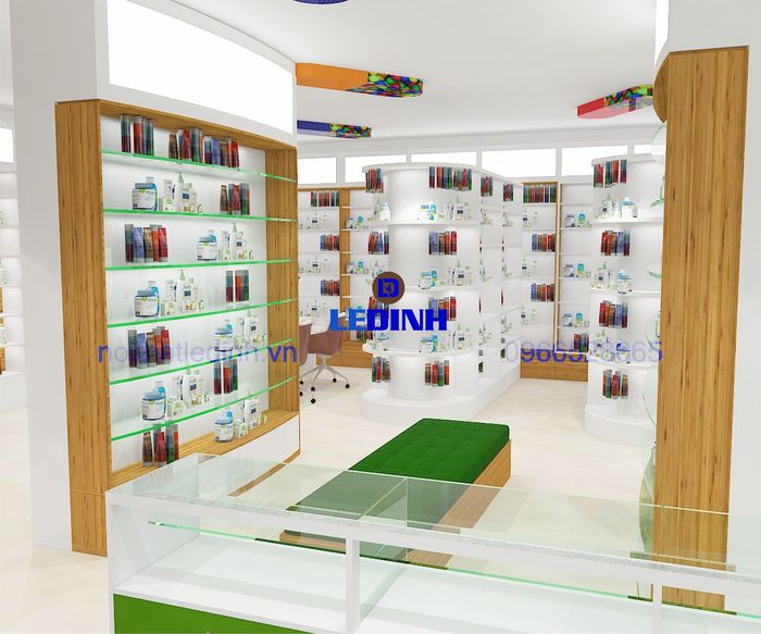 Không gian nhà thuốc chuẩn GPP được thiết kế bởi Lê Đinh