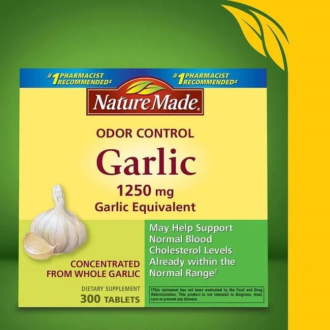 Nature Made Odor Control Garlic - Tinh chất tỏi không mùi hỗ trợ giảm mỡ máu