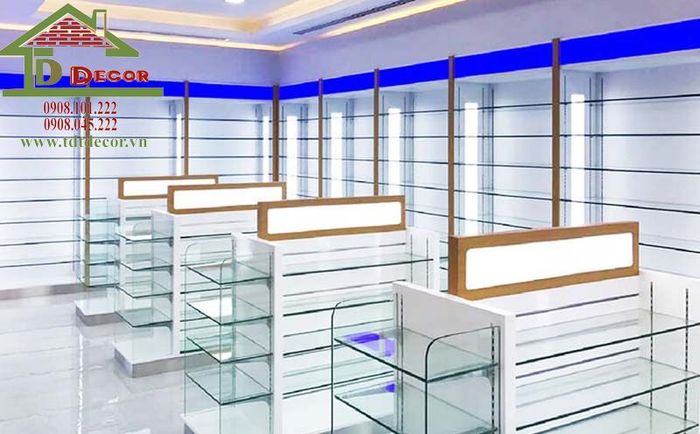 Hình ảnh thi công nội thất nhà thuốc đạt chuẩn GPP bởi TDT Decor