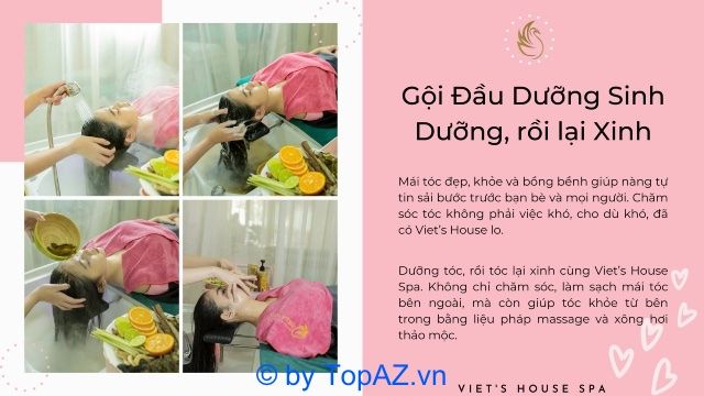 Gội đầu dưỡng sinh Viet's House Spa - Bí quyết phục hồi sức sống cho mái tóc