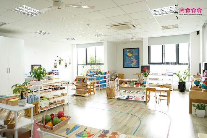 Không gian học tập chuẩn Montessori tại Sakura