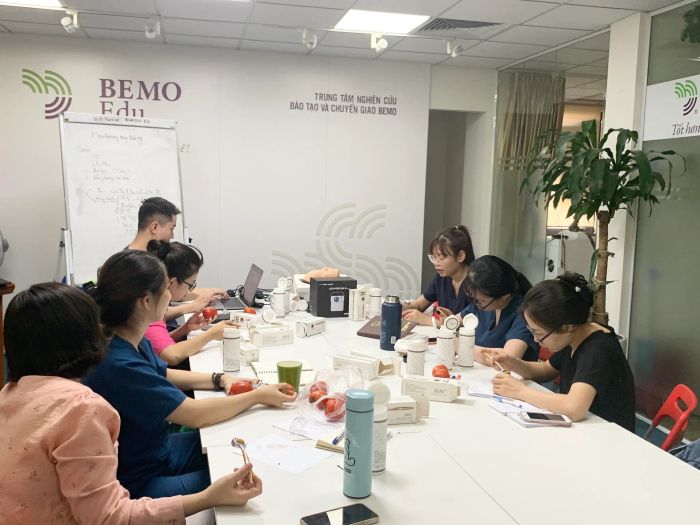 Hình ảnh thực tế về quy trình đào tạo chuyên nghiệp tại BEMO Edu