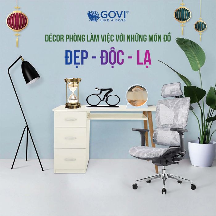 Không gian trưng bày nội thất văn phòng tại GOVI