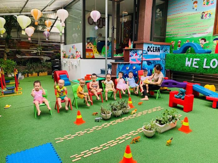 Không gian học tập đầy màu sắc tại Fuji Kindergarten