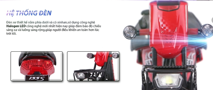 Xe đạp điện Giant M133S Plus đèn chiếu sáng
