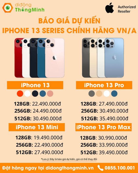 Bộ sưu tập iPhone chính hãng tại Di Động Thông Minh - Chất lượng đích thực
