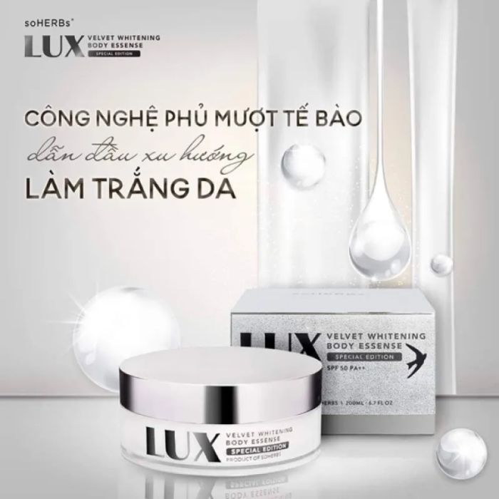 Hình ảnh thực tế kem Body Lux chiết xuất từ tinh chất yến tươi cao cấp