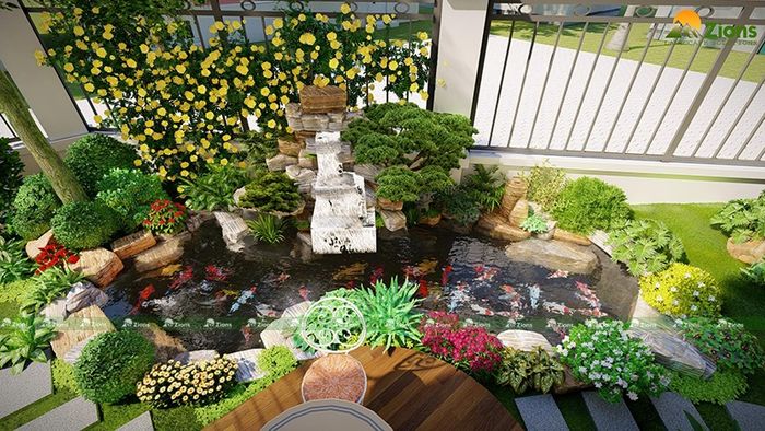 Công trình hồ Koi biệt thự đẳng cấp