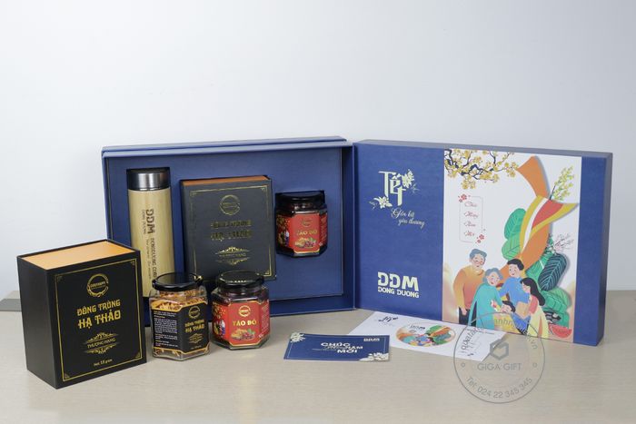 Hình ảnh giỏ quà Tết cao cấp từ Giga Gift