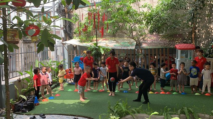Khu vườn thiên nhiên kỳ thú tại Trường Mầm Non Khang Nhi