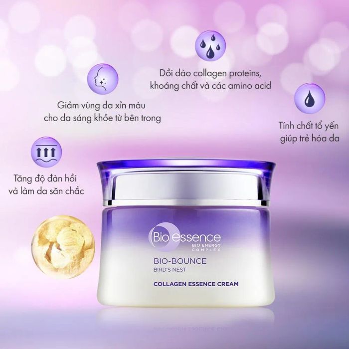 Hình ảnh thực tế kem dưỡng sáng da Bio-essence Bio-Bounce với tinh chất tổ yến