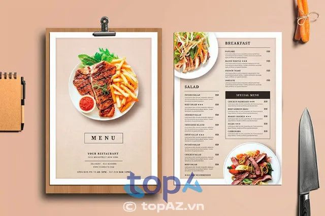 Khải Nguyên - Địa chỉ vàng cho dịch vụ in menu cao cấp tại TP.HCM