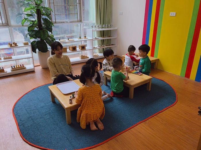 Hình ảnh góc học tập sinh động tại Trường Mầm non Hanoi Osaki Montessori