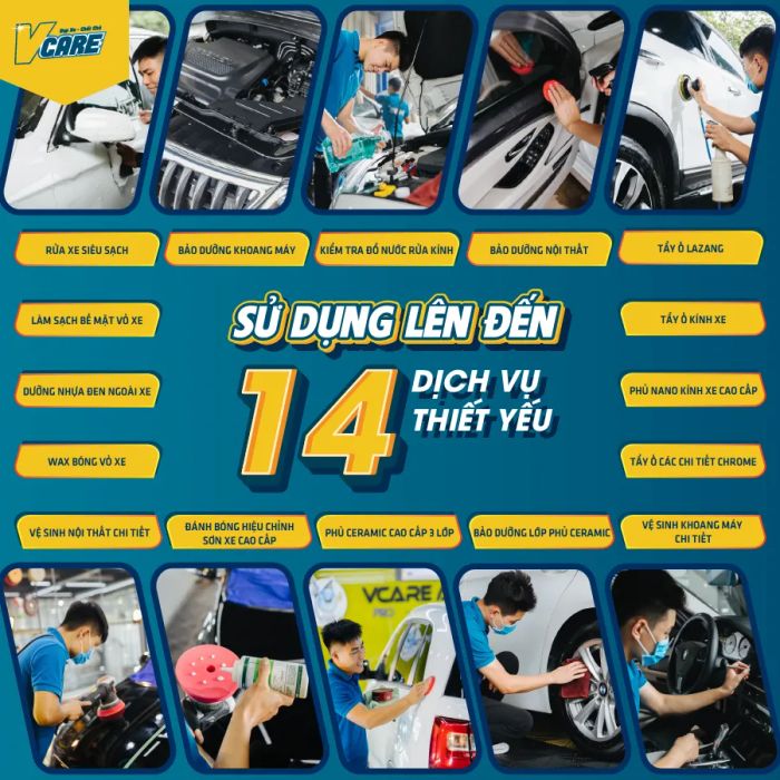 Hình ảnh dịch vụ chuyên nghiệp tại VCare AutoSpa