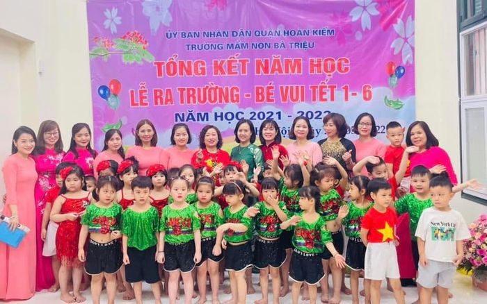 Hình ảnh sinh động về không gian học tập tại Trường Mầm Non Bà Triệu