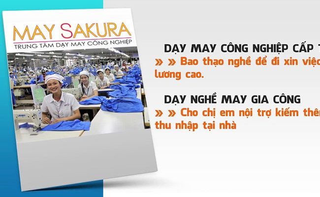 Trung tâm đào tạo nghề cắt may công nghiệp Sakura – Uy tín và chuyên nghiệp