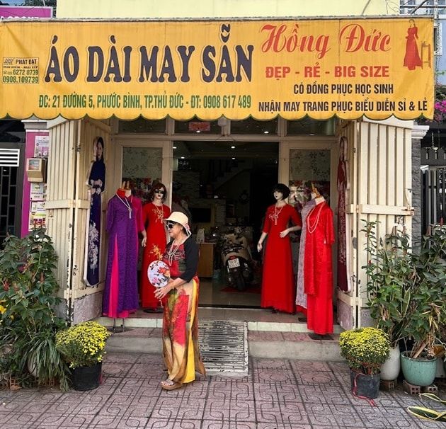 Hồng Đức - Tinh hoa áo dài may sẵn