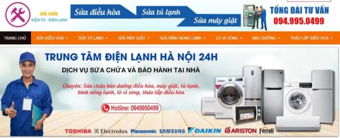 Hình ảnh không gian làm việc chuyên nghiệp tại Điện Lạnh Hà Nội 24h