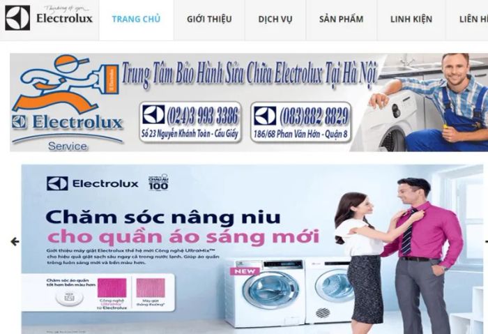 Hình ảnh hoạt động của Trung tâm dịch vụ Electrolux Hà Nội