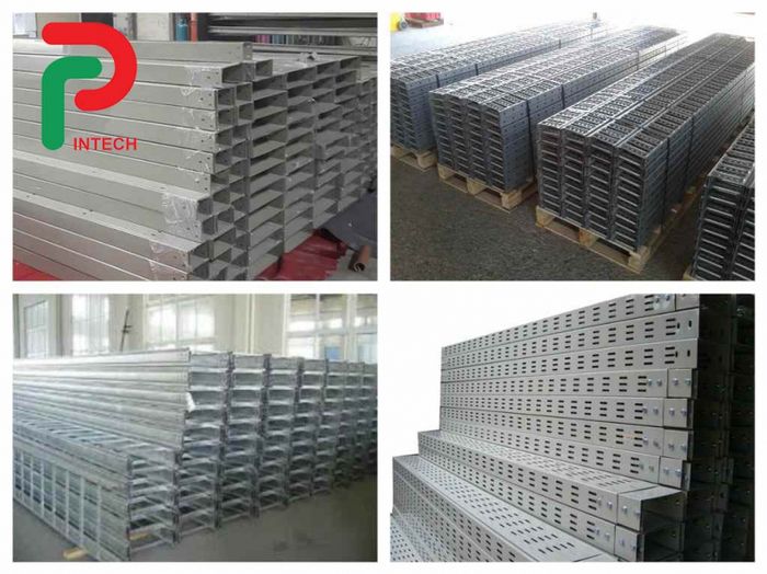 Hình ảnh dây chuyền sản xuất thang máng cáp hiện đại tại nhà máy Phúc Long Intech