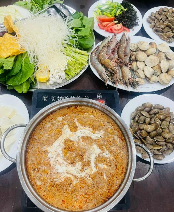 Hình ảnh bàn tiệc hải sản thịnh soạn