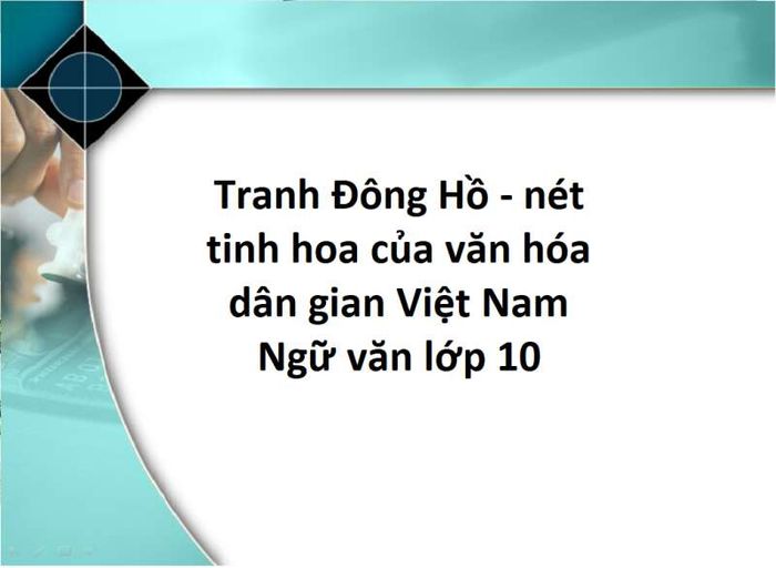 Tác phẩm minh họa nghệ thuật Đông Hồ (Nguồn tham khảo: internet)