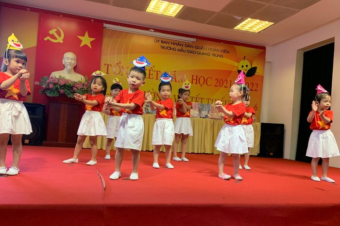Hình ảnh lớp học sáng tạo tại Trường Mẫu giáo Quang Trung