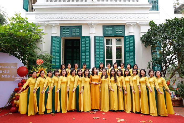 Hình ảnh khuôn viên xanh mát tại Trường Mẫu giáo Mầm Non A