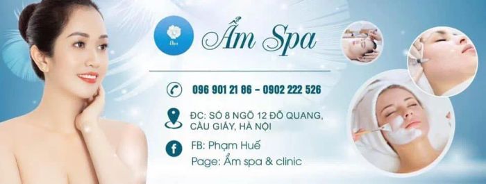 Không gian trị liệu sang trọng tại Ẩm Spa & Clinic - Cầu Giấy