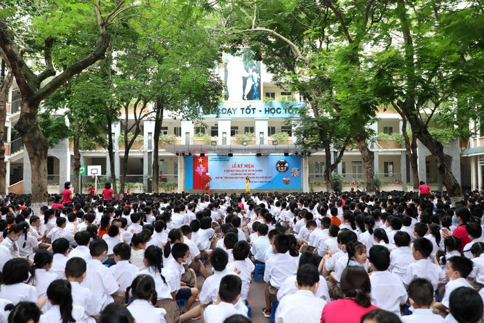 Hình ảnh sinh động về không gian học tập tại Trường Tiểu học Nghĩa Tân