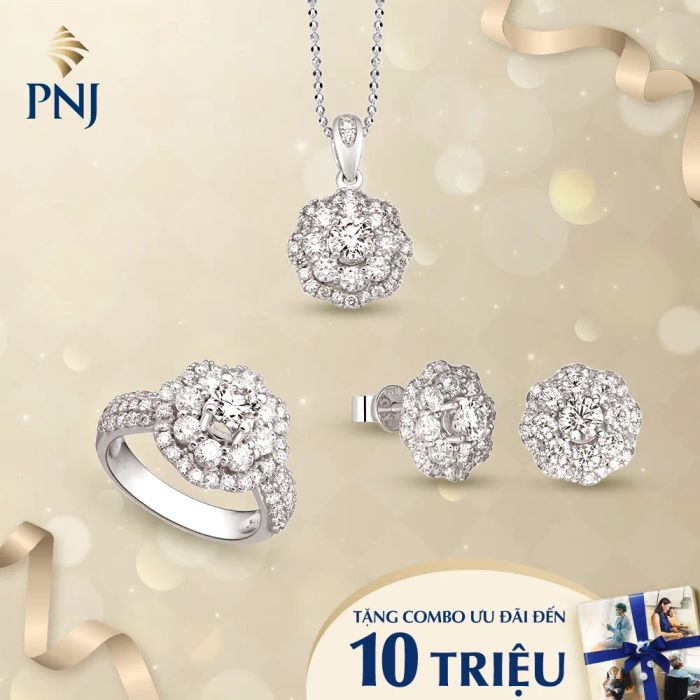 Không gian trưng bày sang trọng tại PNJ