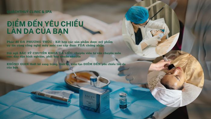 Không gian sang trọng đạt chuẩn tại Quách Thuý Clinic & Spa