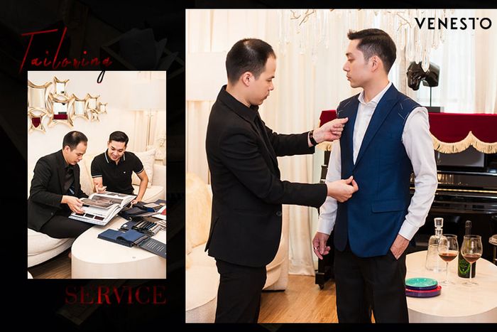 Không gian sang trọng và bộ sưu tập vest cao cấp tại Venesto Tailor
