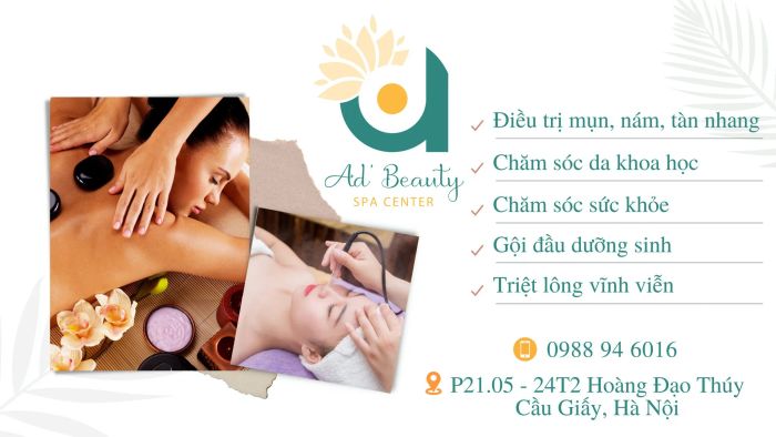 Không gian sang trọng và hiện đại tại Ad'Beauty Spa Center - Cầu Giấy