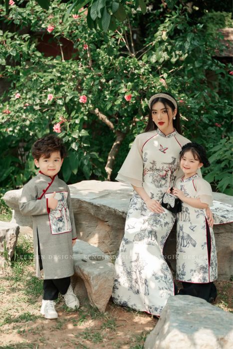 Áo Dài Mẹ và Bé Kengin hình ảnh 2