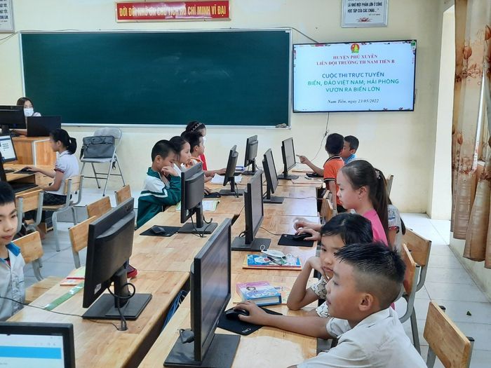 Hình ảnh Trường Tiểu học Nam Tiến B - Giờ học sôi nổi