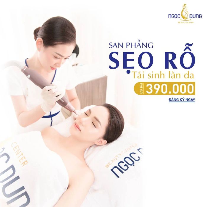 Hình ảnh công nghệ điều trị sẹo rỗ tại Ngọc Dung