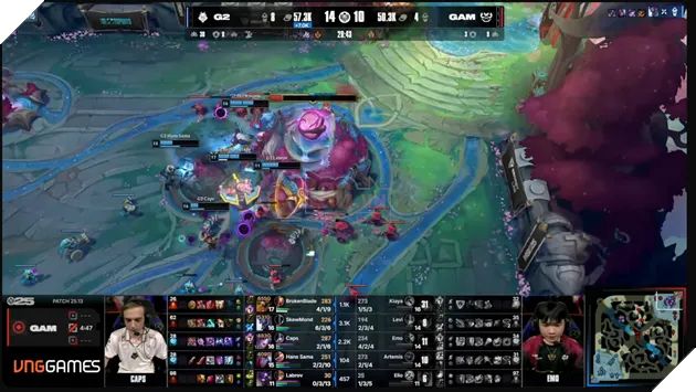 Trong ván 1, BrokenBlade đã thể hiện phong độ đỉnh cao, trở thành nhân tố chính dẫn dắt G2 đến chiến thắng