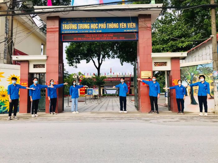 Khuôn viên xanh - sạch - đẹp của THPT Yên Viên