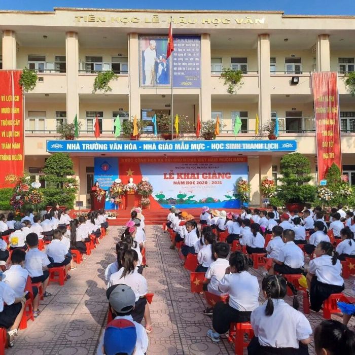 Hình ảnh Trường Tiểu học Thị trấn Trâu Quỳ – Không gian học tập hiện đại và gần gũi